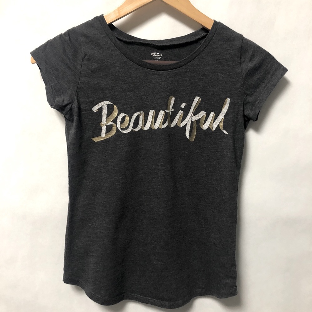 Grey “Beautiful” Kids Shirt